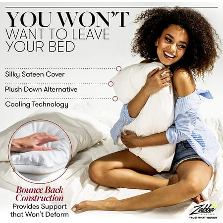 - Luxury Plush Beckham Hotel Collection Gel Pillow Dust Mite... 2-Pack